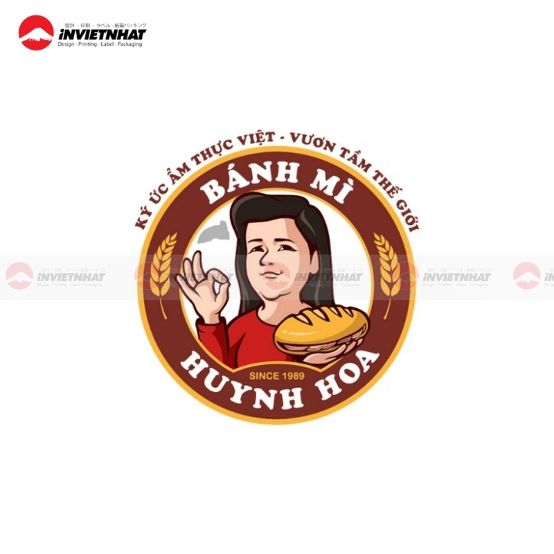 logo banh mi Huynh Hoa dep