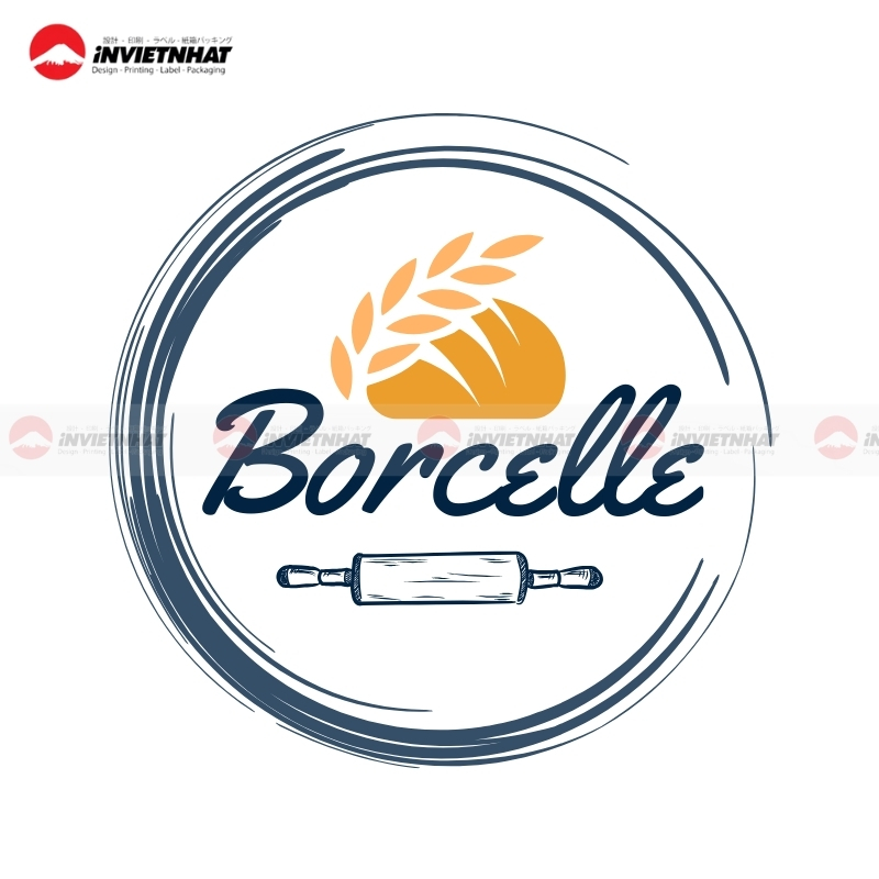 logo banh mi duoc thiet ke bai ban