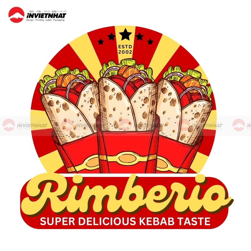 logo banh mi kebab hien dai