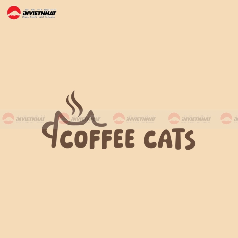 logo cafe chu cach dieu