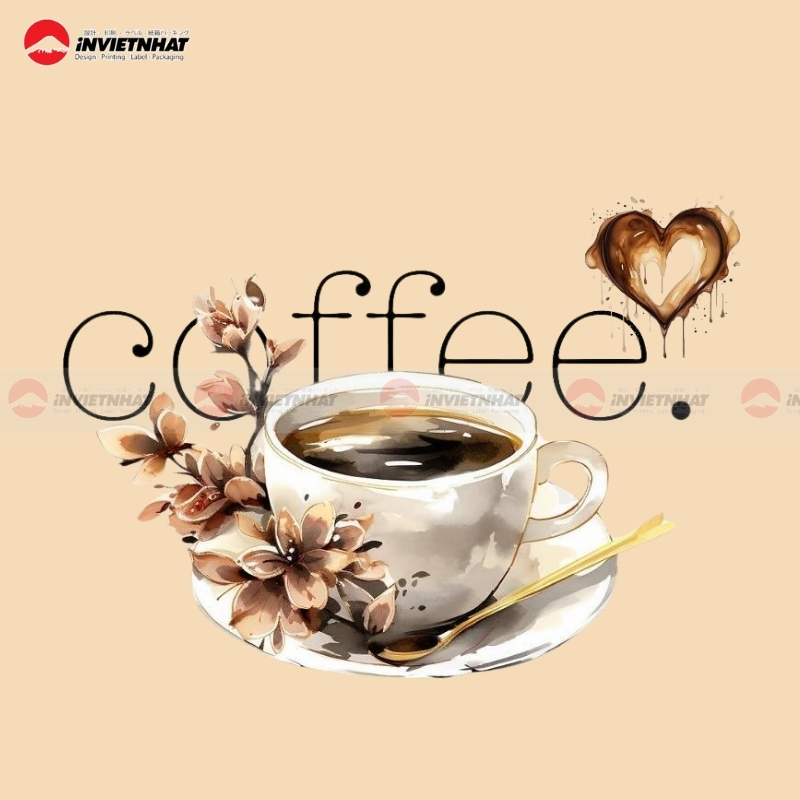 logo cafe de nhan biet