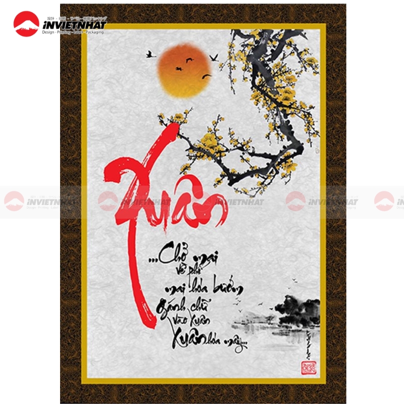 21+ Mẫu in chữ thư pháp Tết Bính Ngọ 2026 ĐẸP MẮT, tài lộc 30 mau chu thu phap sum vay nam moi 1