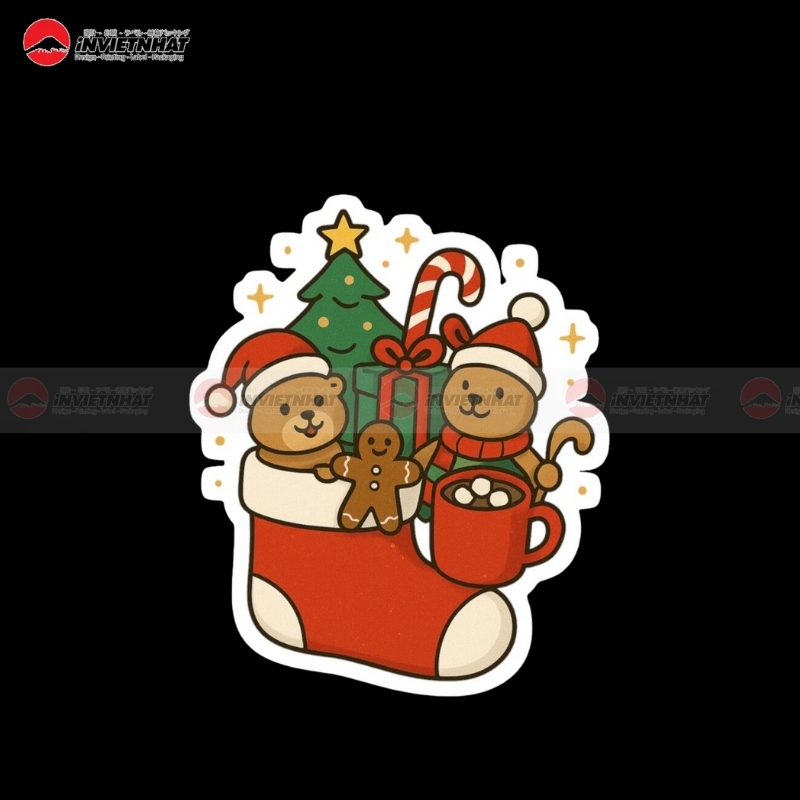 97+ Mẫu sticker noel CUTE, miễn phí tải về cho giáng sinh 145 sticker Noel dan hop qua