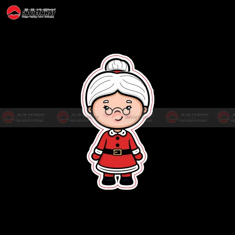 sticker Noel in offset