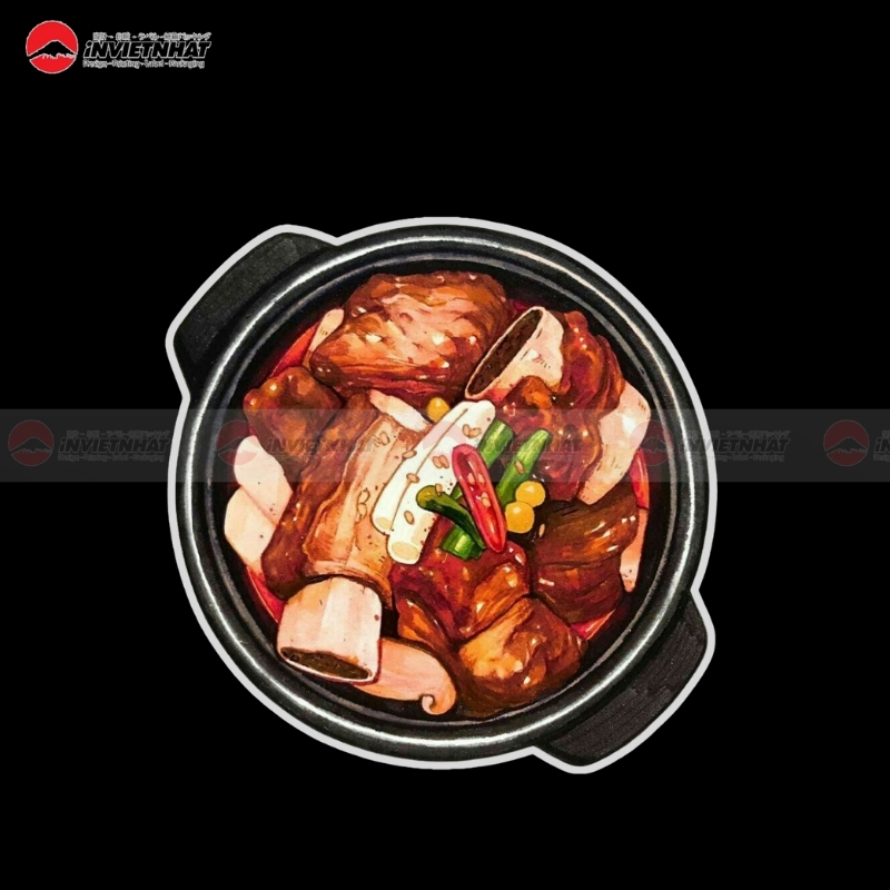 sticker canh suon non