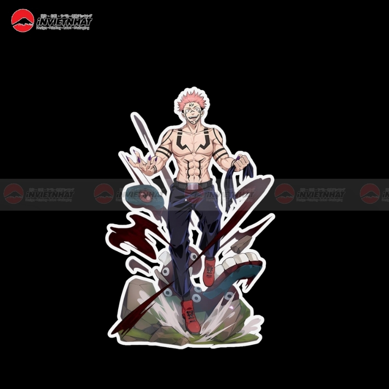 sticker chu thuat anime