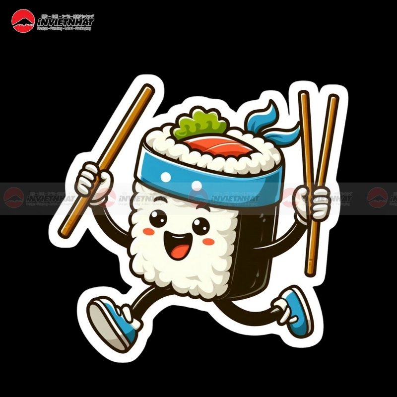 sticker com cuon hai