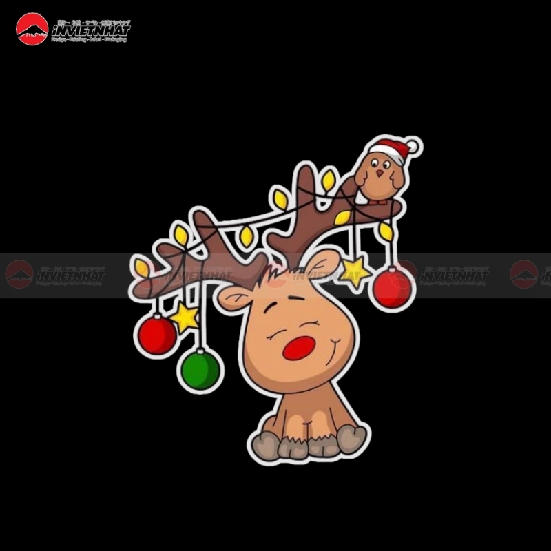 sticker hoa tiet Giang Sinh