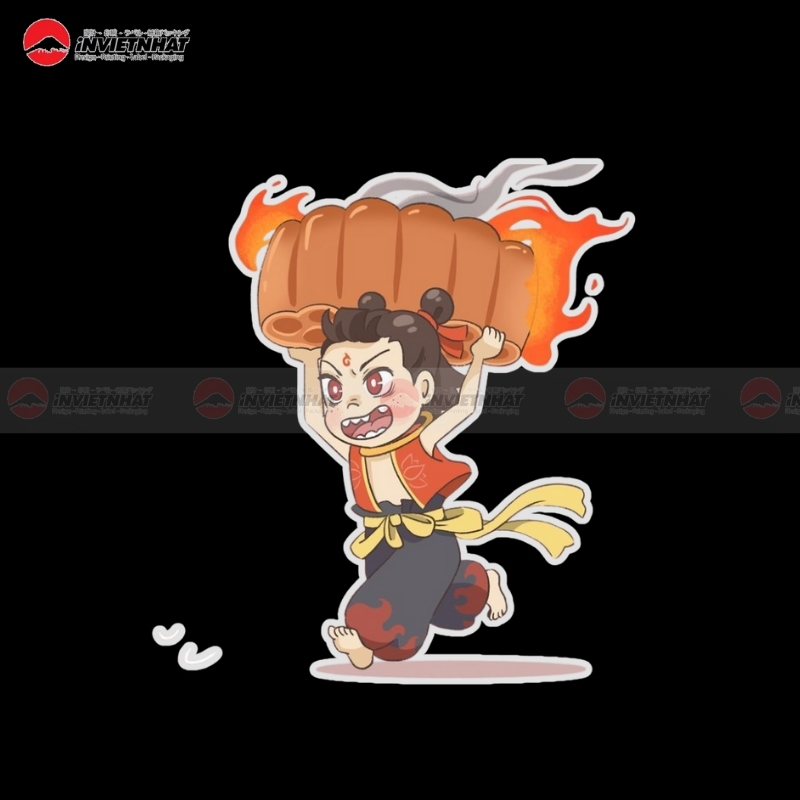 sticker na tra cam banh