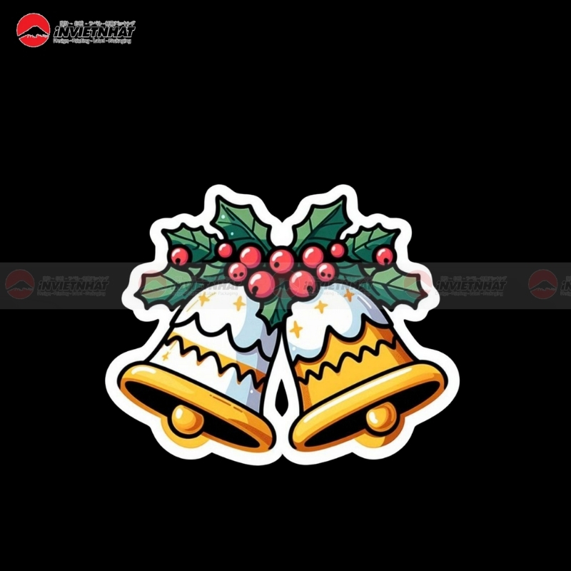 sticker noel cho shop