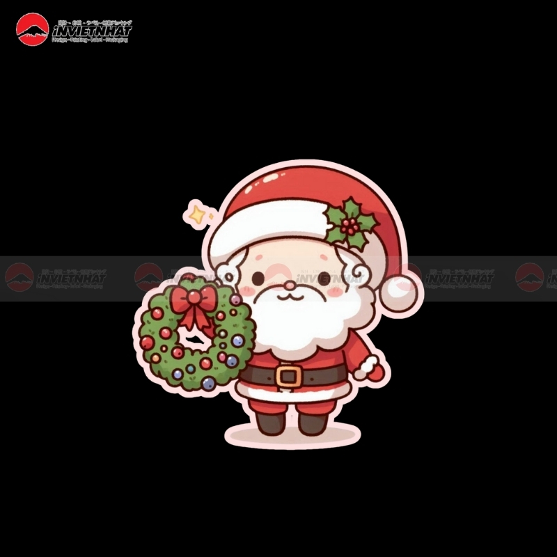 sticker ong gia Noel