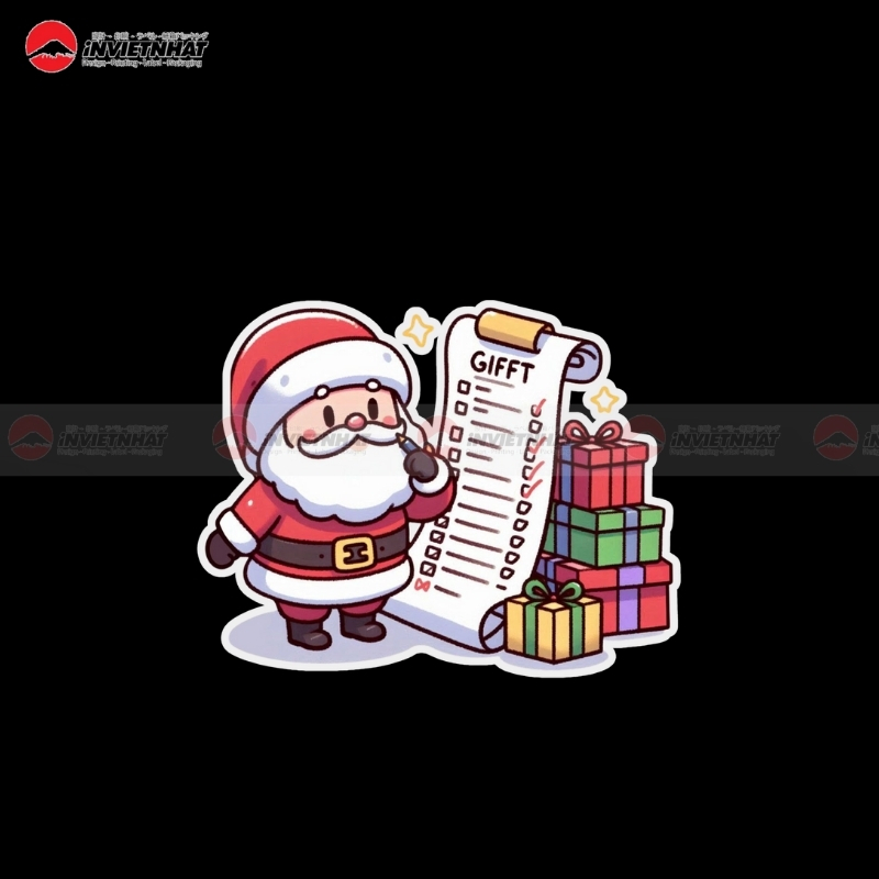 sticker trang tri mua le hoi