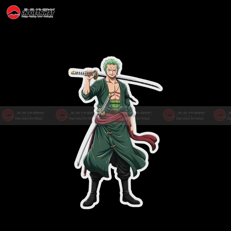 sticker zoro anime