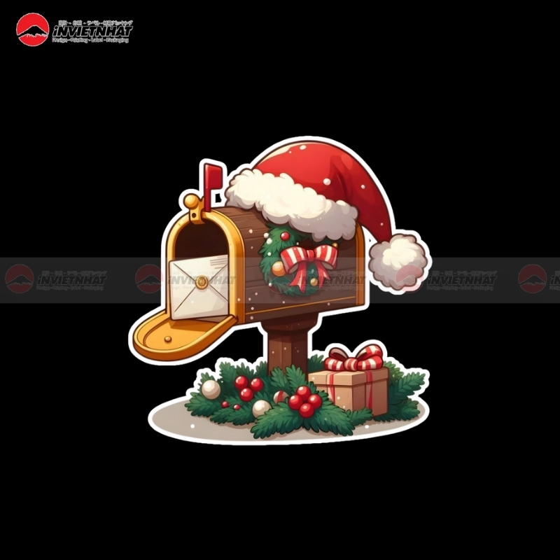 xuong in sticker Noel