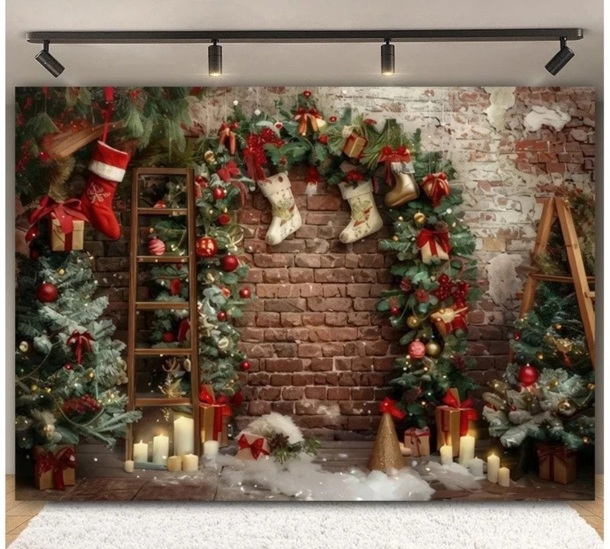 101+ Mẫu Backdrop Noel ĐẸP lung linh mừng giáng sinh 119 y tuong phong noel