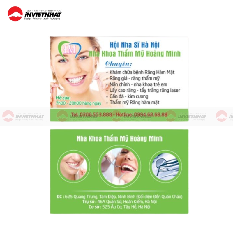 21+ Mẫu card visit nha khoa đẹp, đạt chuẩn QUỐC TẾ 11 card visit nha khoa tối giản