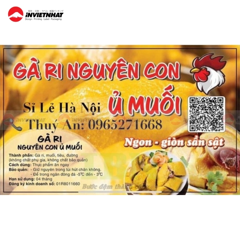 In tem ga u muoi so luong it