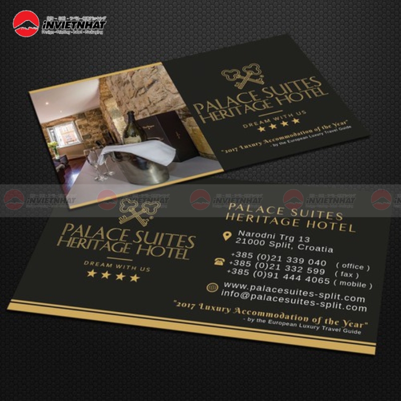 Mau card visit khach san