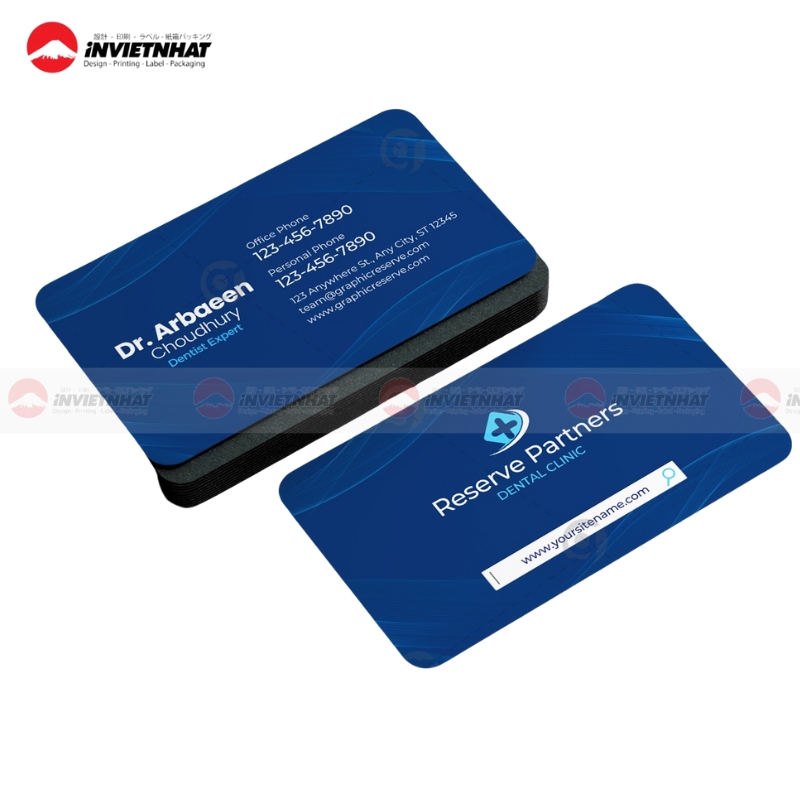 21+ Mẫu card visit nha khoa đẹp, đạt chuẩn QUỐC TẾ 10 Mau card visit nha khoa chuan y te