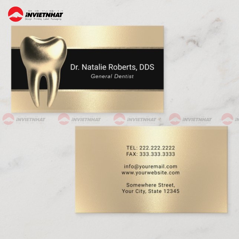 Mau card visit nha khoa dep