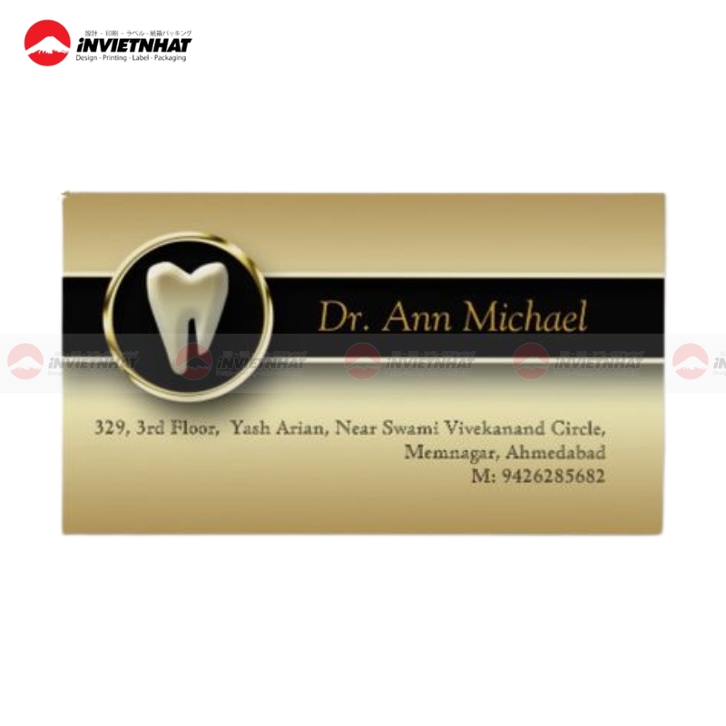 Mau card visit nha khoa hien dai