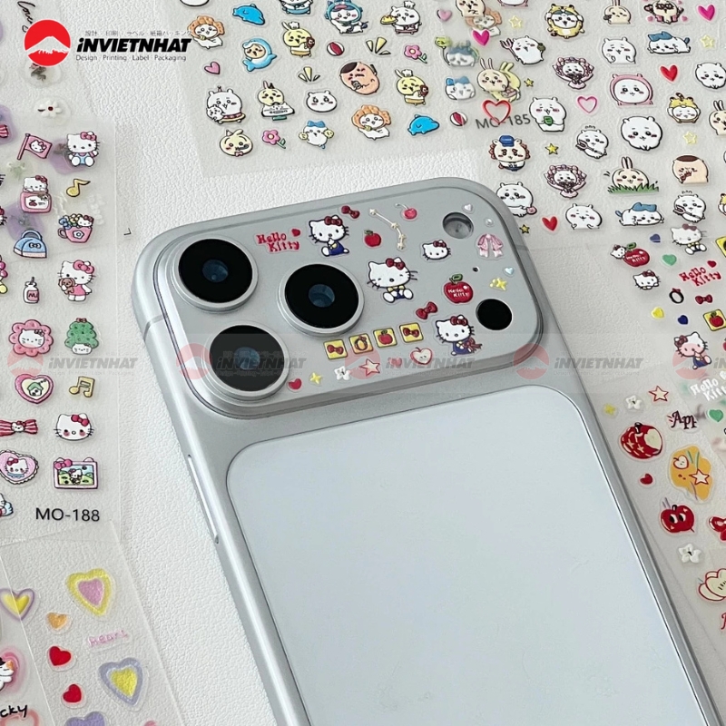 Mau sticker icon dan dien thoai kitty