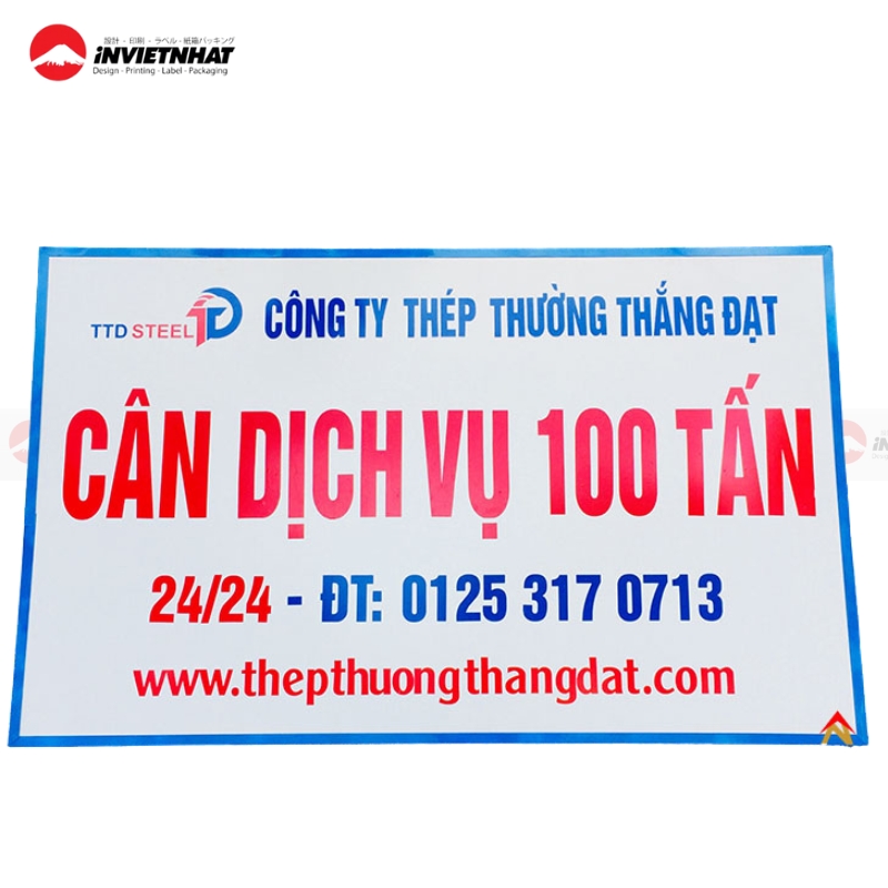 in decal dán lên alu bảng hiệu quảng cáo