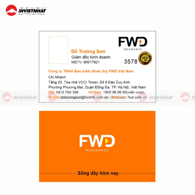 card visit bao hiem cho quan ly