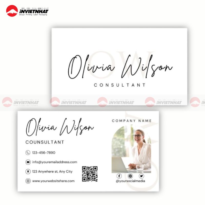 11+ Mẫu card visit bảo hiểm CHUYÊN NGHIỆP, nhận diện chuẩn 12 card visit bao hiem qr code