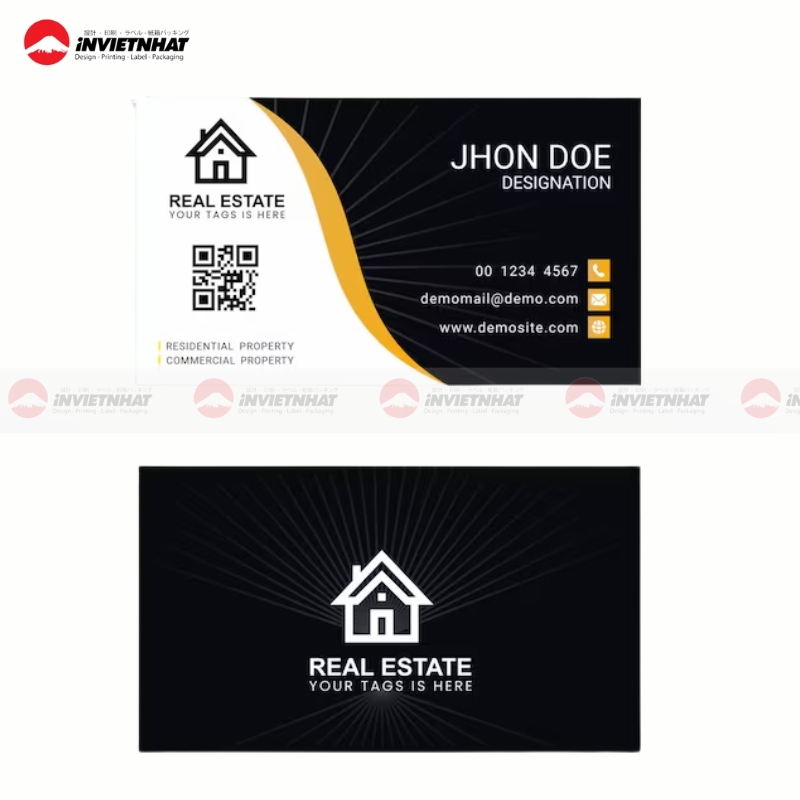 19+ Mẫu card visit cá nhân SANG TRỌNG, đẹp đơn giản 11 card visit ca nhan Bat dong san va Sales
