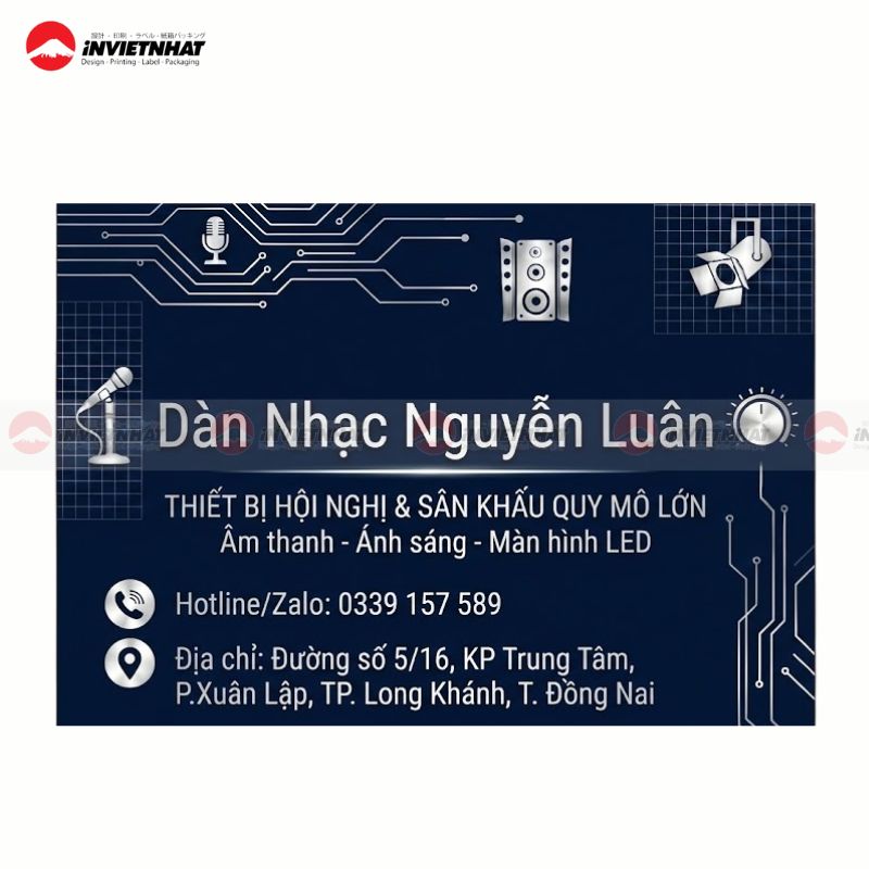 11+ Mẫu card visit âm thanh ánh sáng ĐẸP cho sân khấu 12 card visit cho thue am thanh anh sang