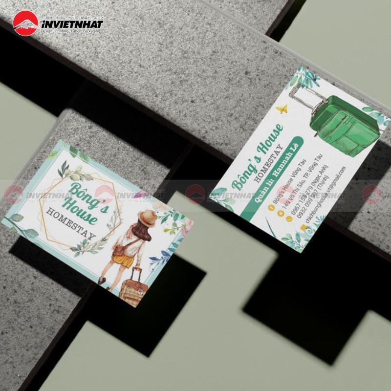 card visit homestay hotel chuyen nghiep