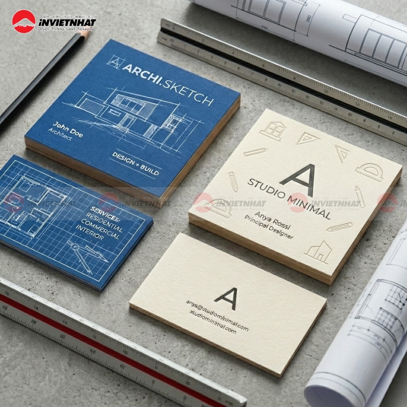 card visit kien truc su