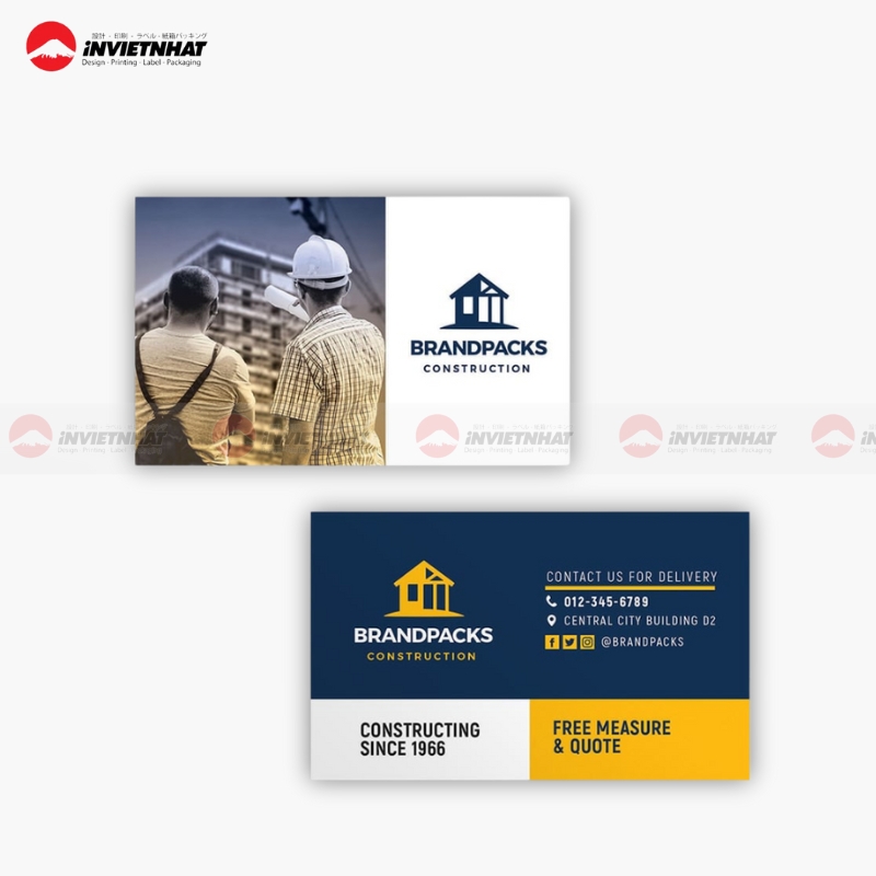 card visit ky su xay dung