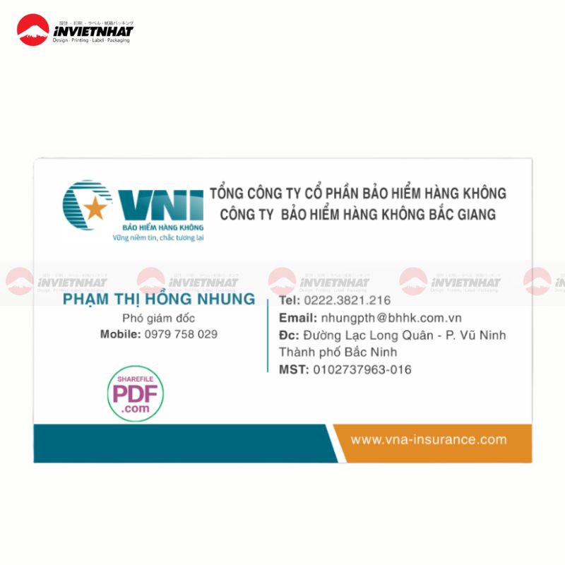 danh thiep bao hiem nen trang toi gian