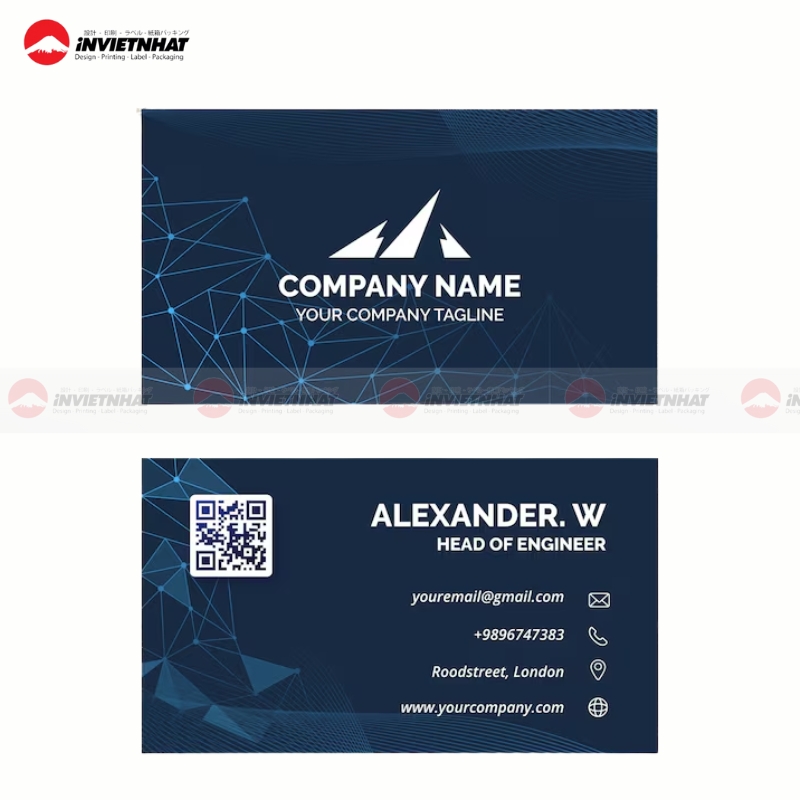 19+ Mẫu card visit cá nhân SANG TRỌNG, đẹp đơn giản 18 danh thiep ca nhan Ky su Cong nghe