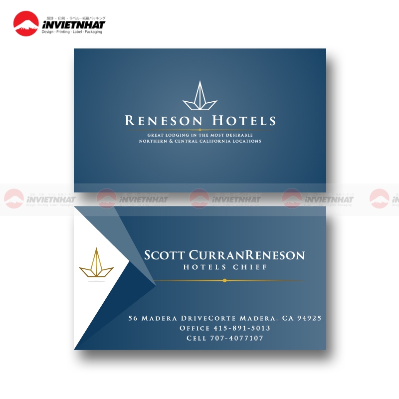 danh thiep khach san reneson