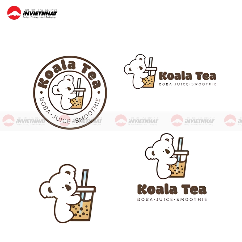 decal tra sua trong suot