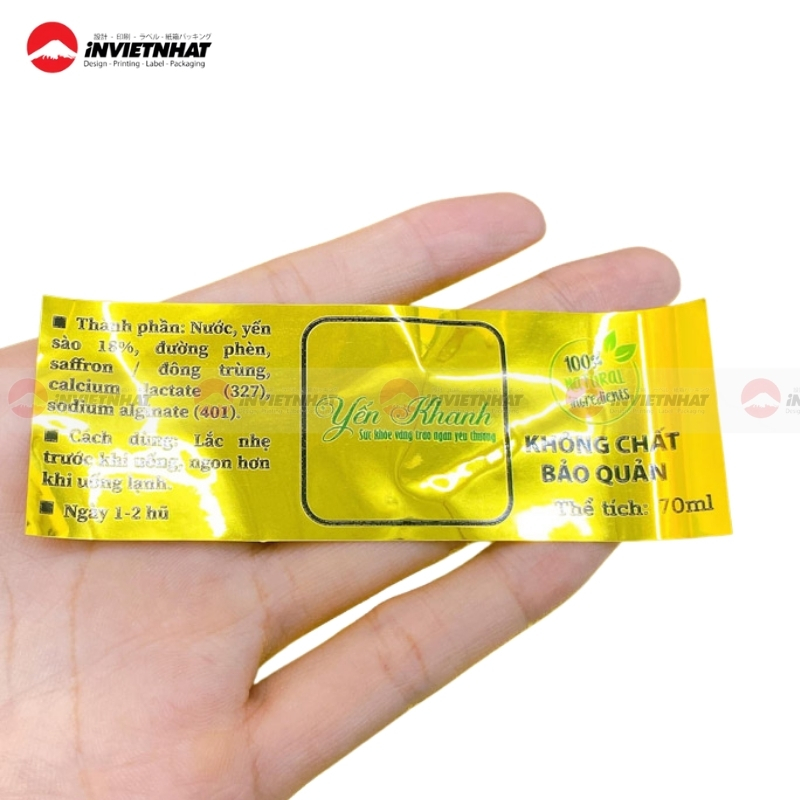 giay decal nhu vang dung cho bao bi