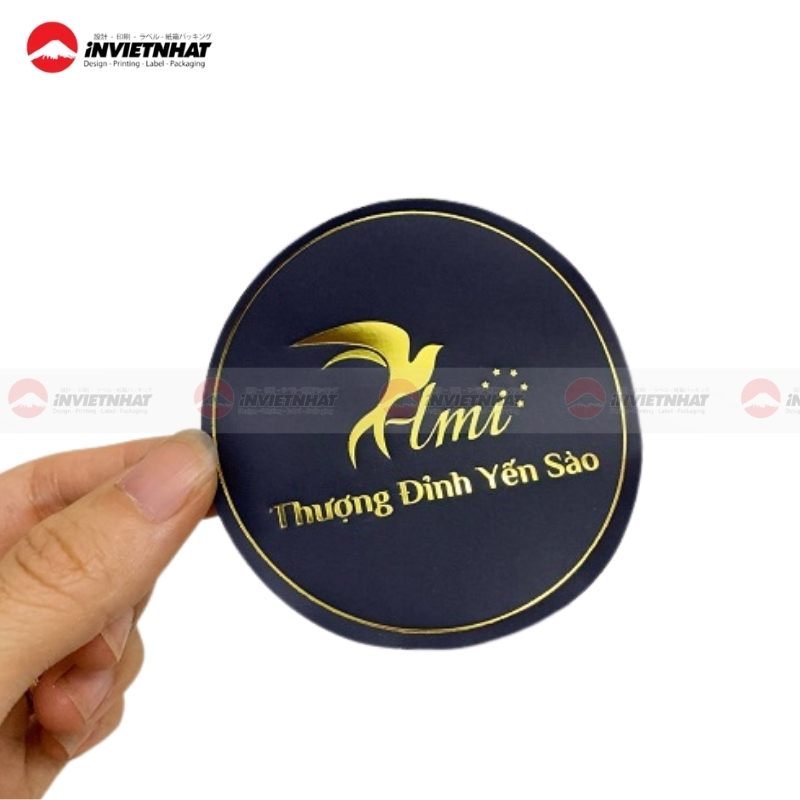 In nhũ vàng tem nhãn