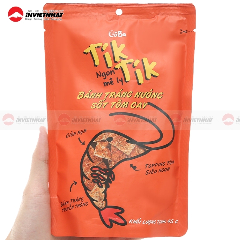 Xưởng in bao bì bánh tráng GIÁ RẺ | 13+ Mẫu thiết kế ĐẸP 20 In bao bì bánh tráng nướng đẹp