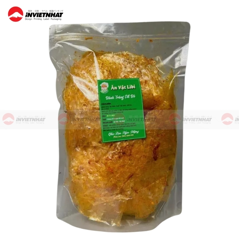 Xưởng in bao bì bánh tráng GIÁ RẺ | 13+ Mẫu thiết kế ĐẸP 17 in bao bi banh trang tui zipper libi