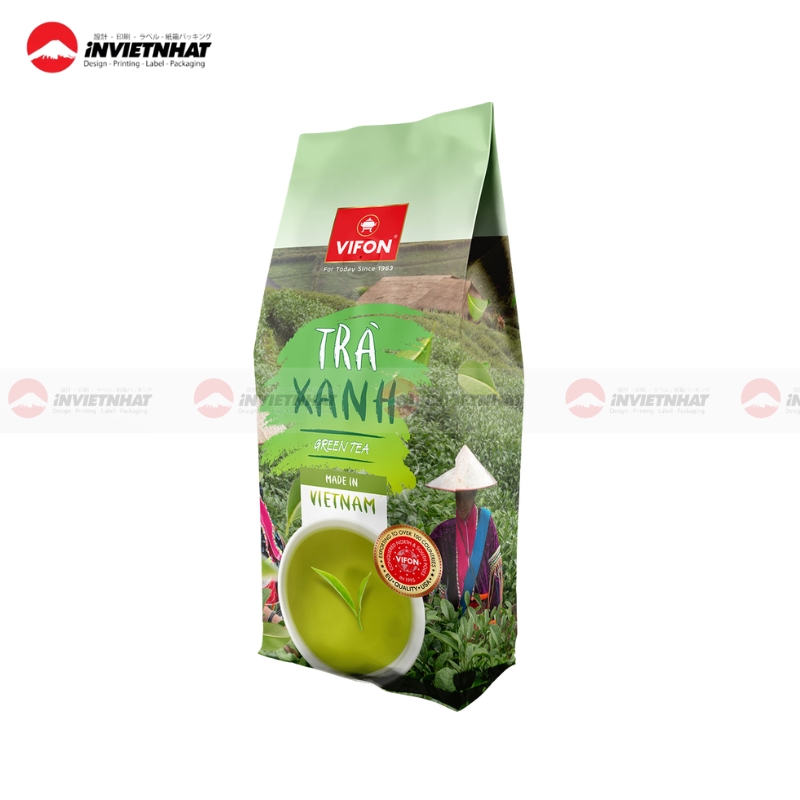 in bao bi mang ghep tra xanh vifon