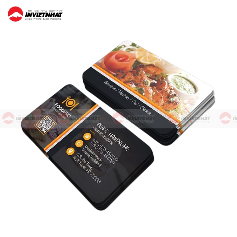 mau card visit co QR code cho shop online va FB chuyen nghiep