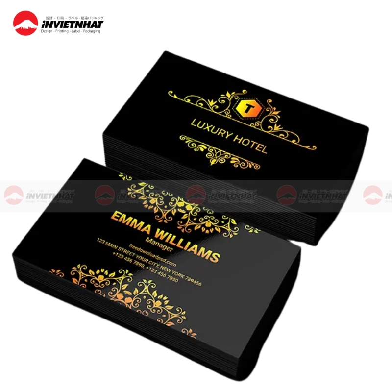 mau card visit khach san chuyen nghiep