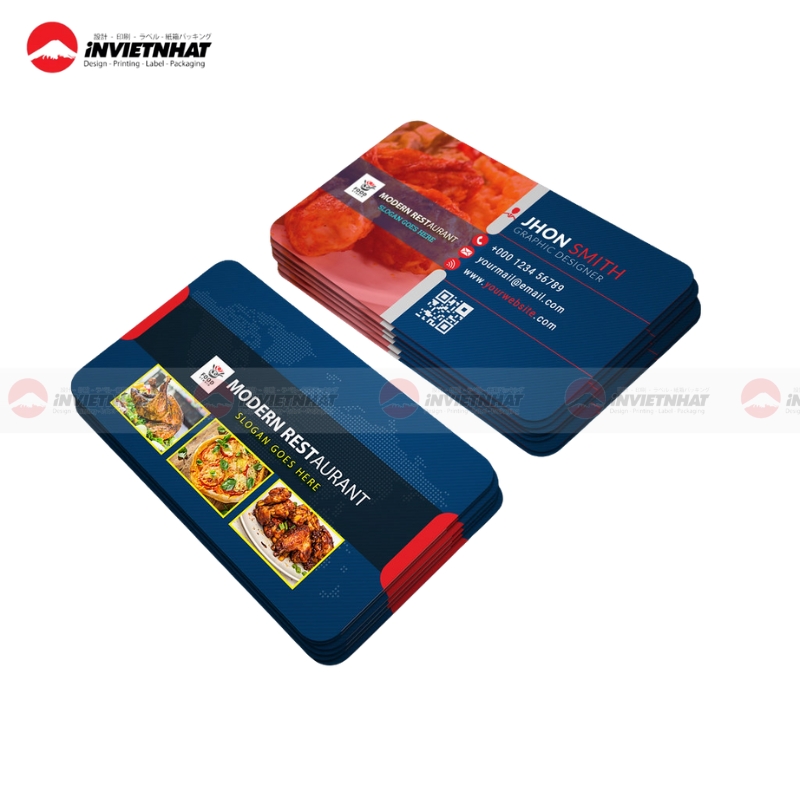 mau card visit nha hang chuyen nghiep