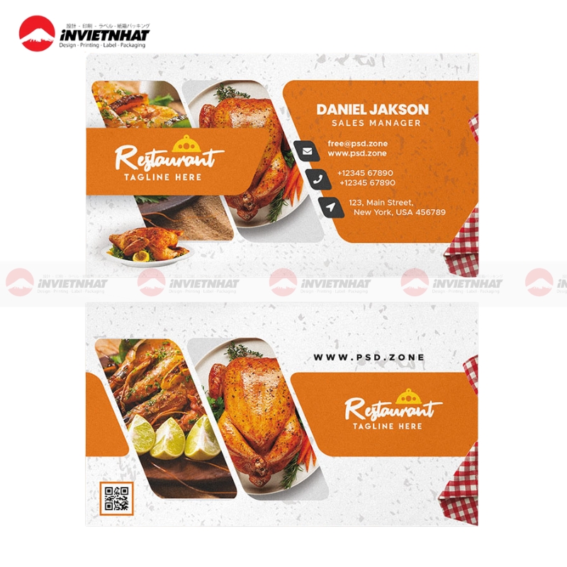 mau card visit nha hang dep thiet ke tinh te