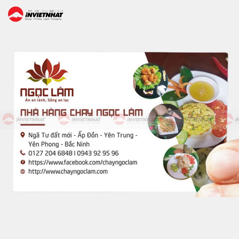 21+ Mẫu card visit quán ăn và nhà hàng đẹp, THU HÚT nhất 20 mau card visit quan an chuyen nghiep