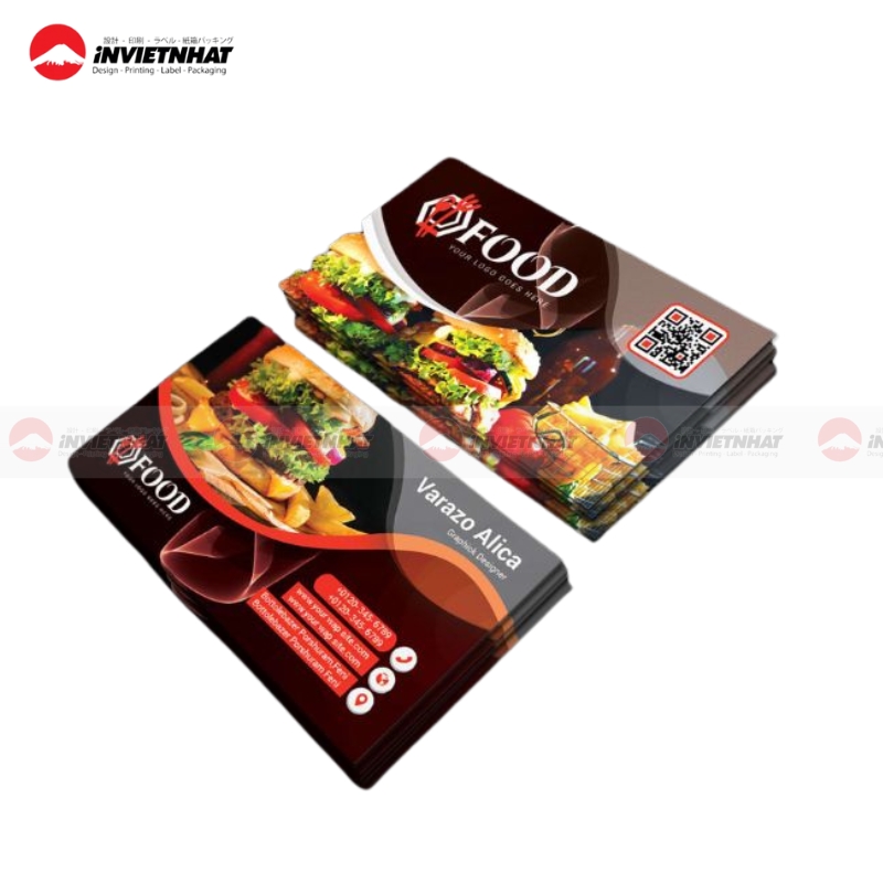mẫu card visit nhà hàng