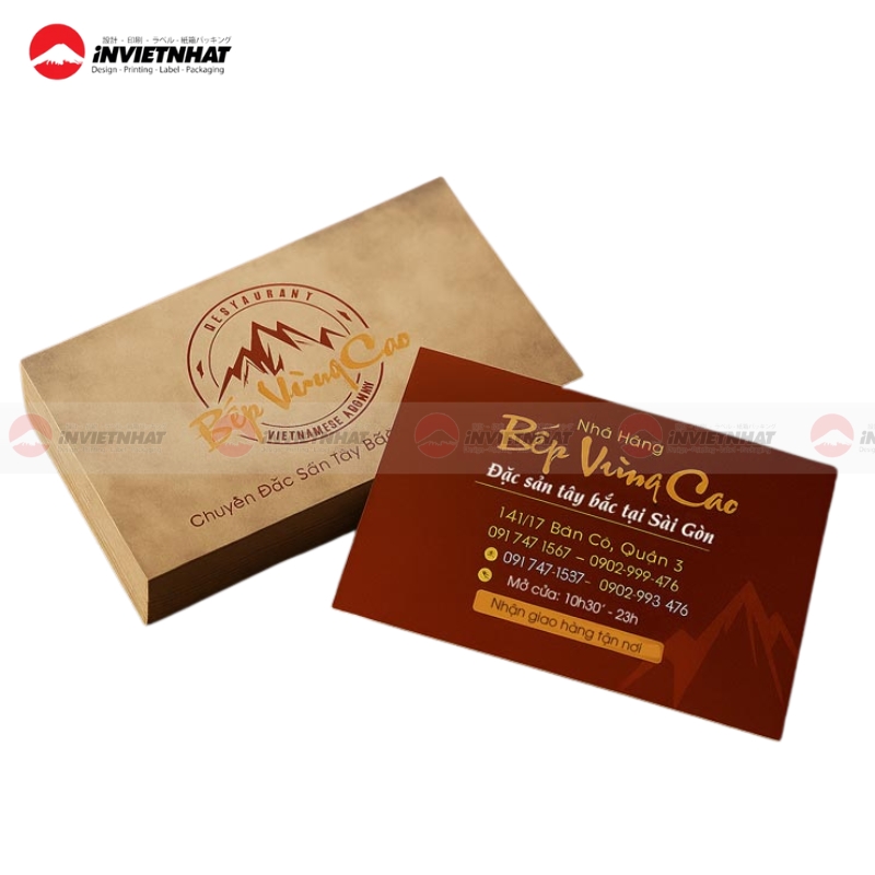 mau card visit quan an hien dai
